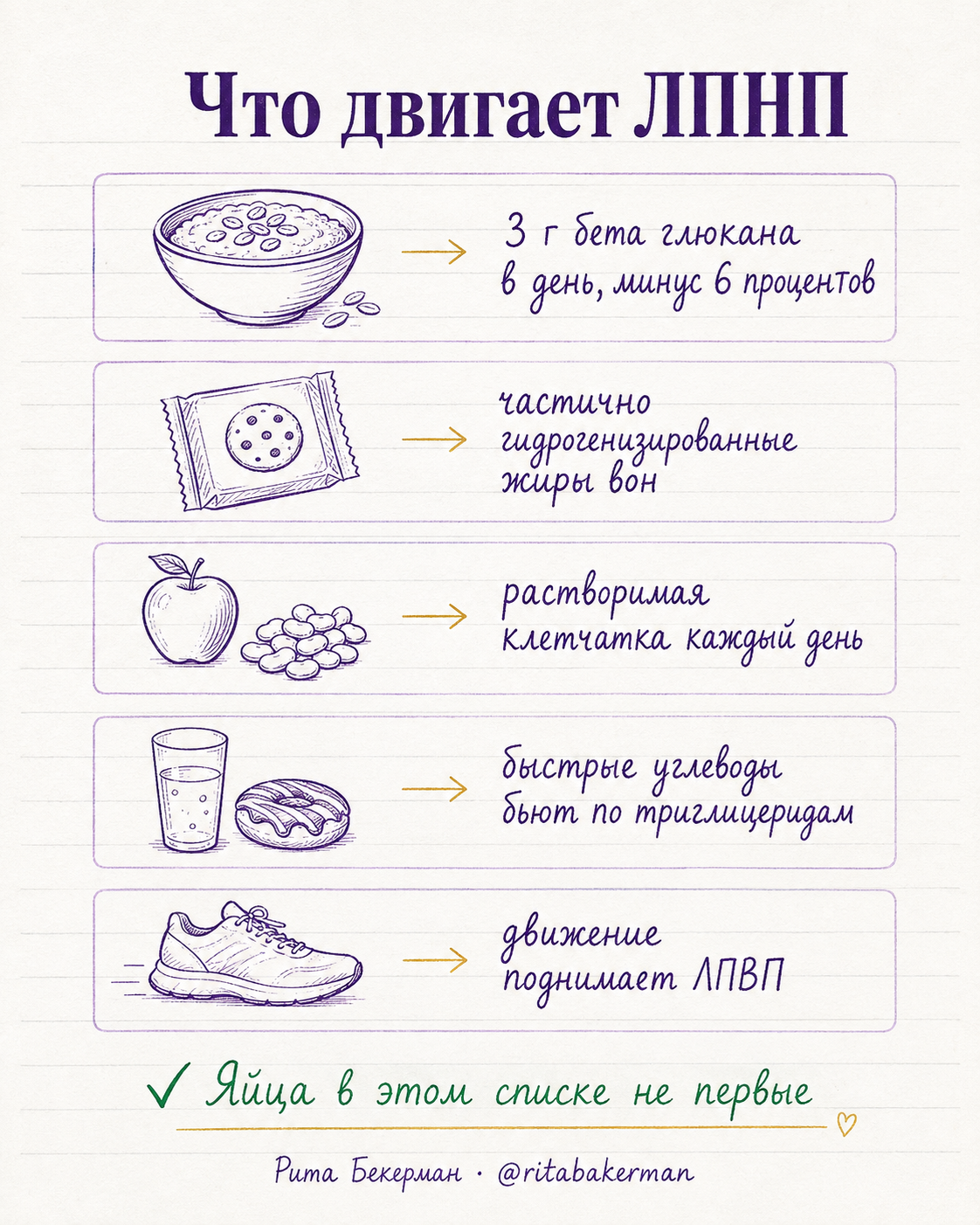 Что реально снижает ЛПНП